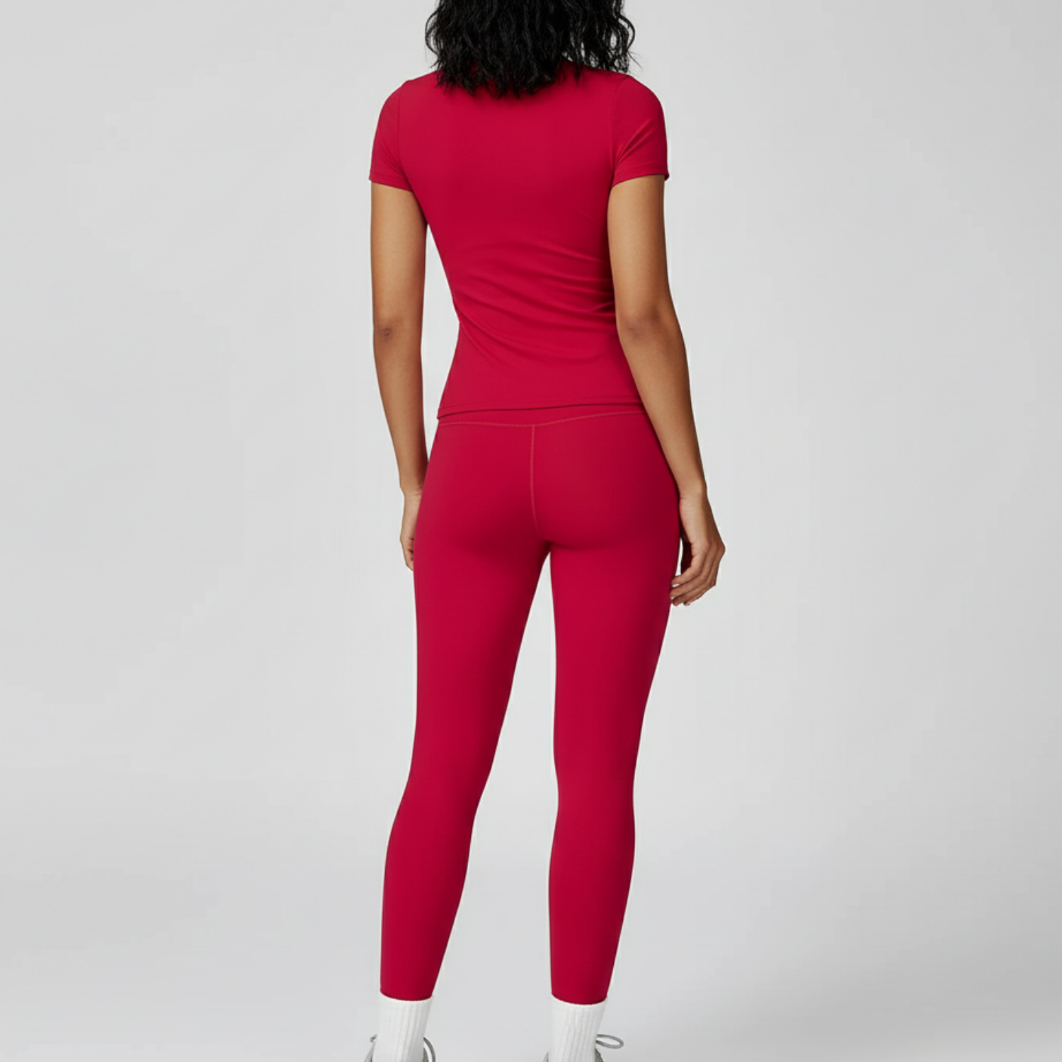Sculpt Leggings Set - Raspberry Red