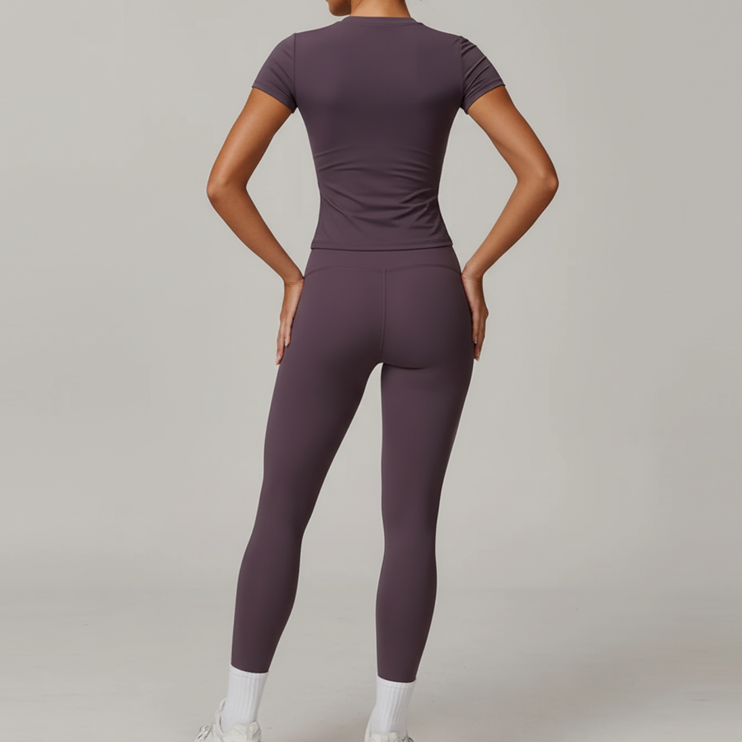 Sculpt Leggings Set - Neutral Aubergine