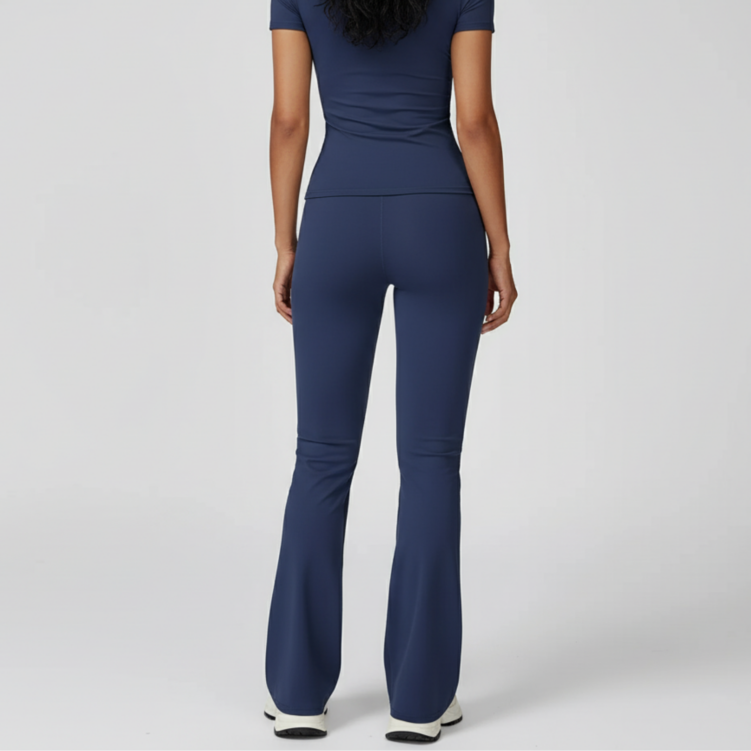 Sculpt Flared Leggings Set - Navy