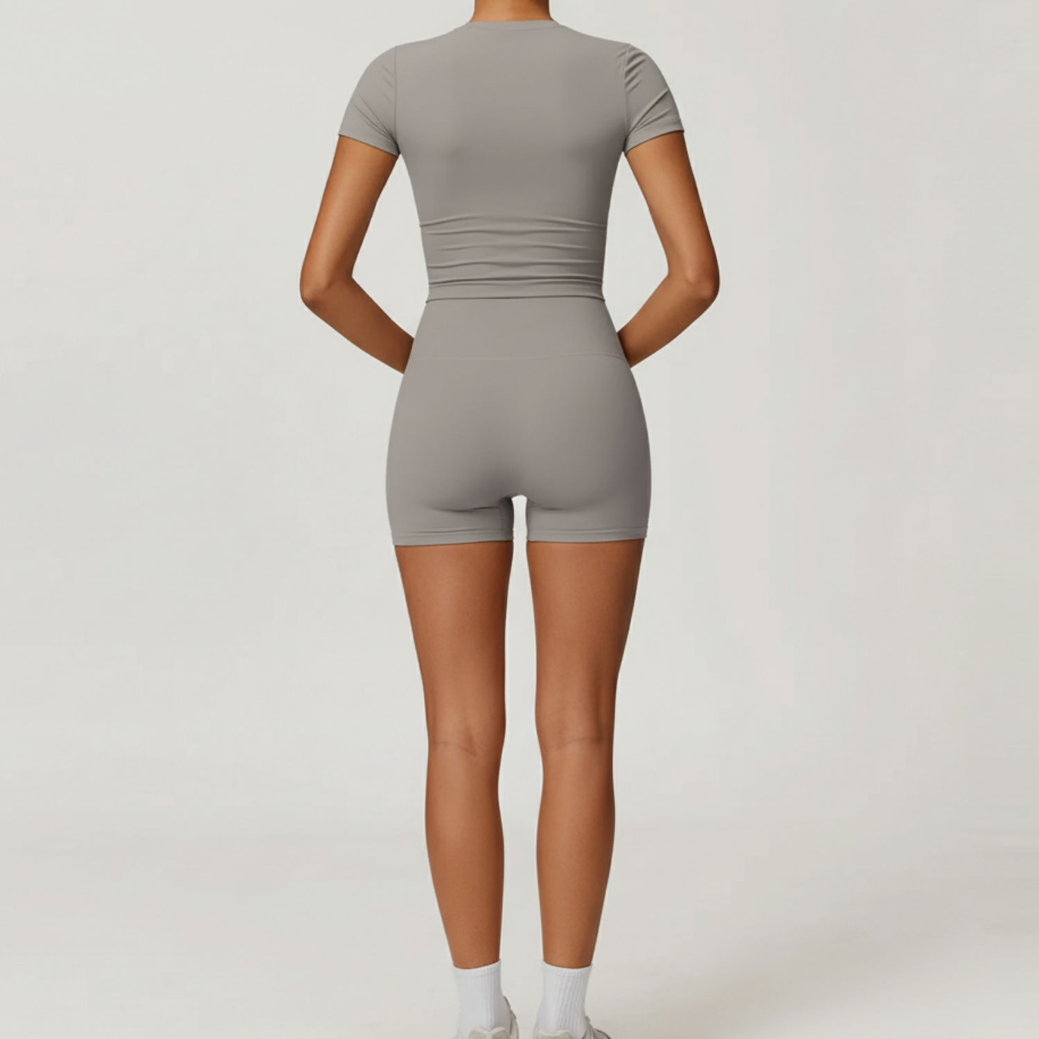 Sculpt Shorts Set - Frost Grey