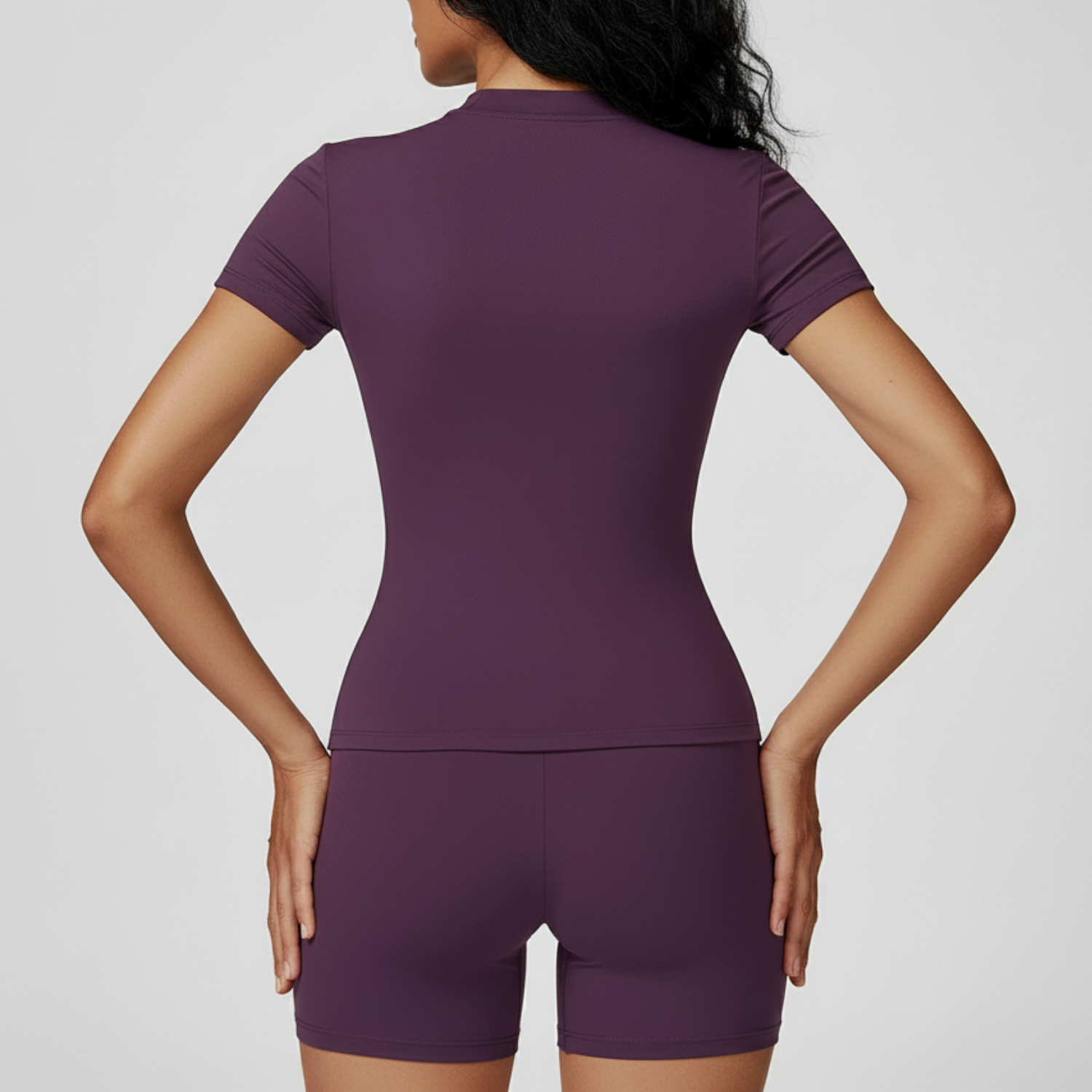 Sculpt Shorts Set - Midnight Plum