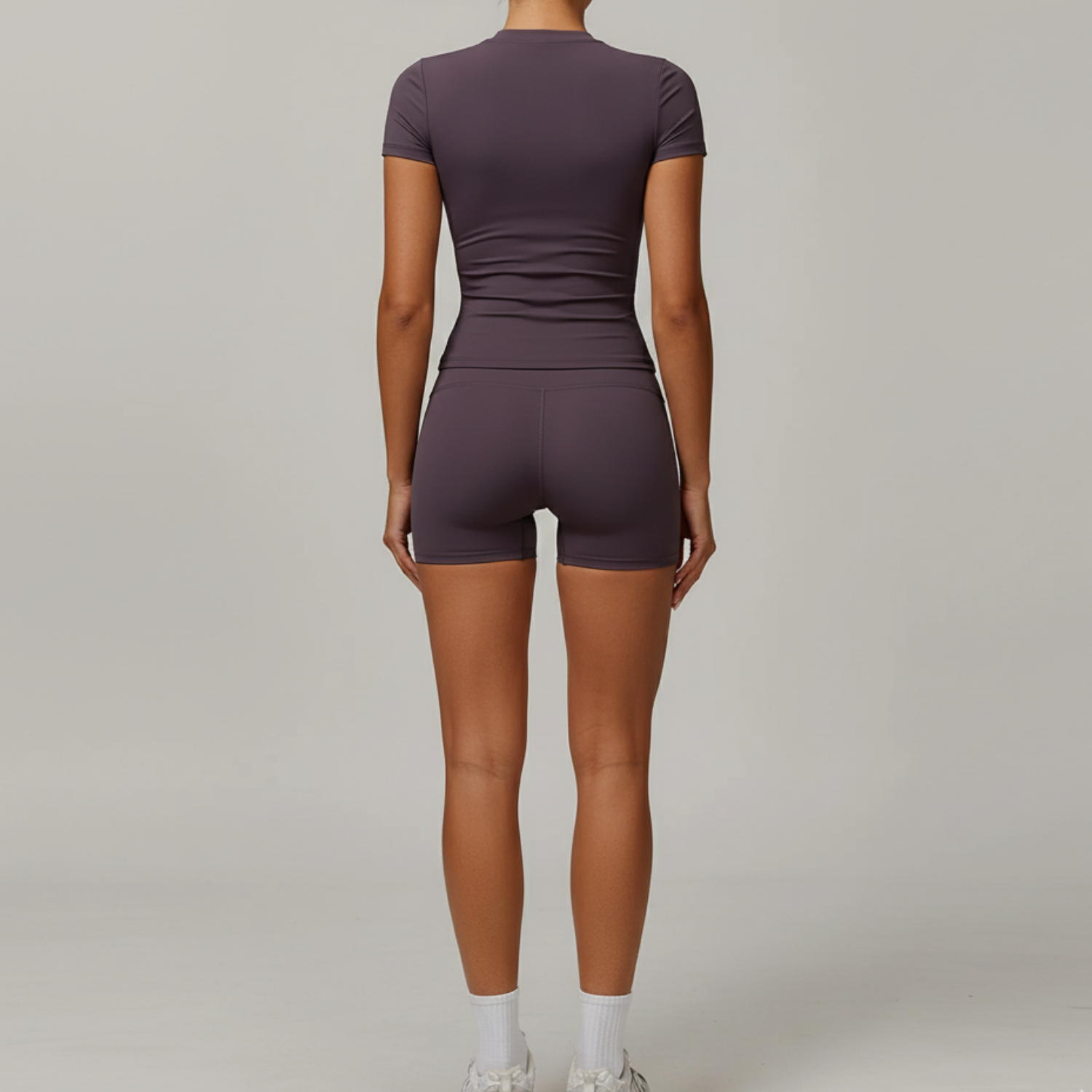 Sculpt Shorts Set - Neutral Aubergine