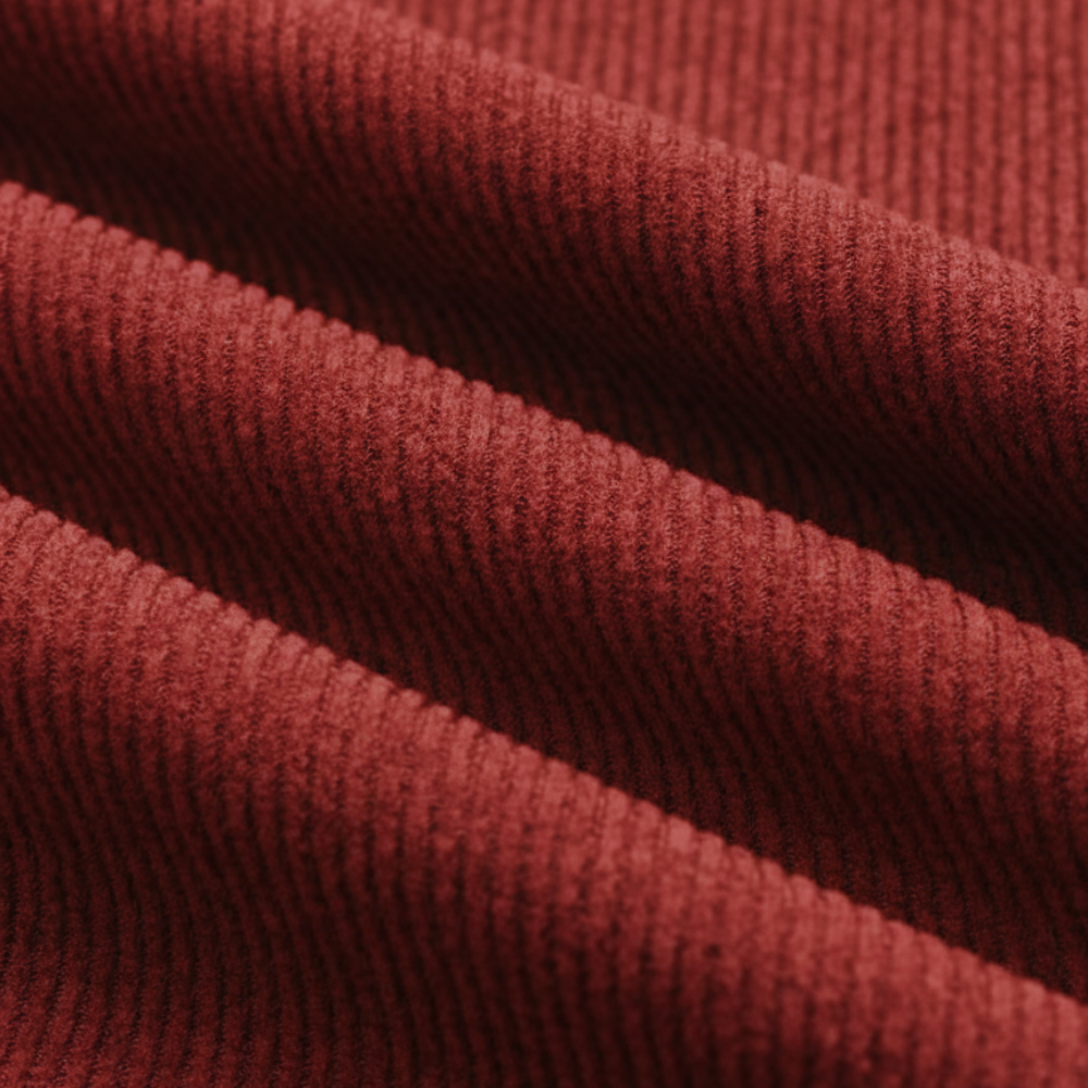 Ribbed Knitted Set - Red