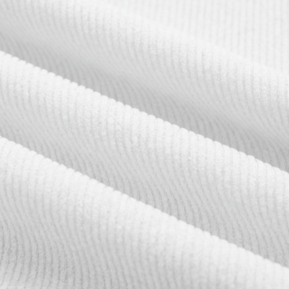 Ribbed Knitted Set - White