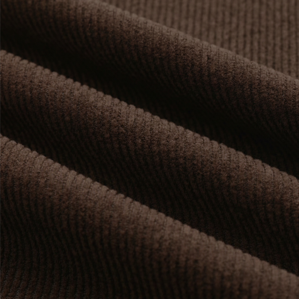 Ribbed Knitted Set - Brown