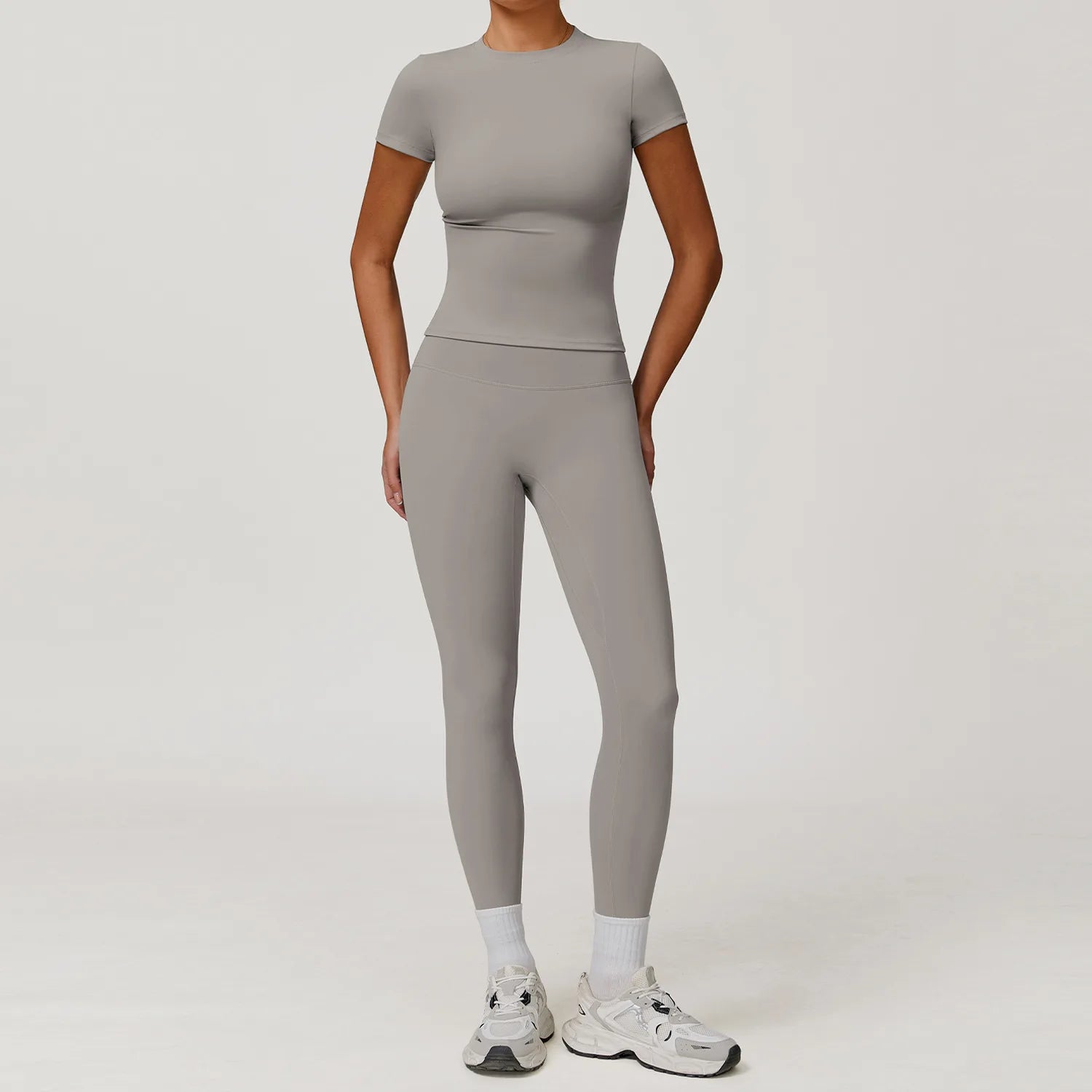 Sculpt Leggings Set - Frost Grey