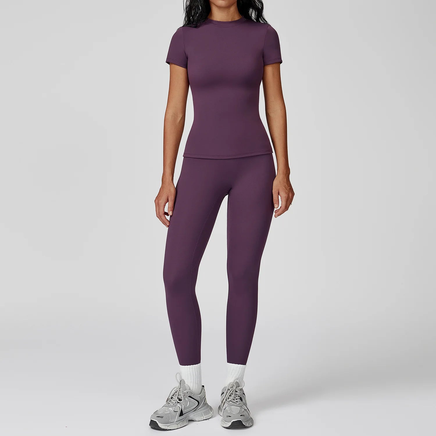 Sculpt Leggings Set - Midnight Plum